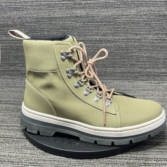 Dr. Martens Combs W Boot Women 11 Olive Green Nylon Ripstop Lace Punk Grunge NEW - Picture 9 of 13